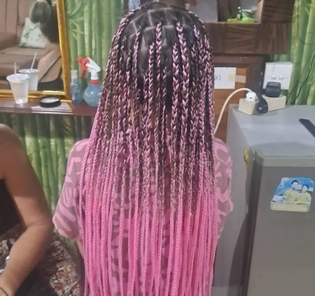 HAIR BRAIDS — WITH COLOURS